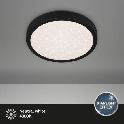 Briloner 3048-015 - LED Stropna svjetiljka RUNA LED/18W/230V crna