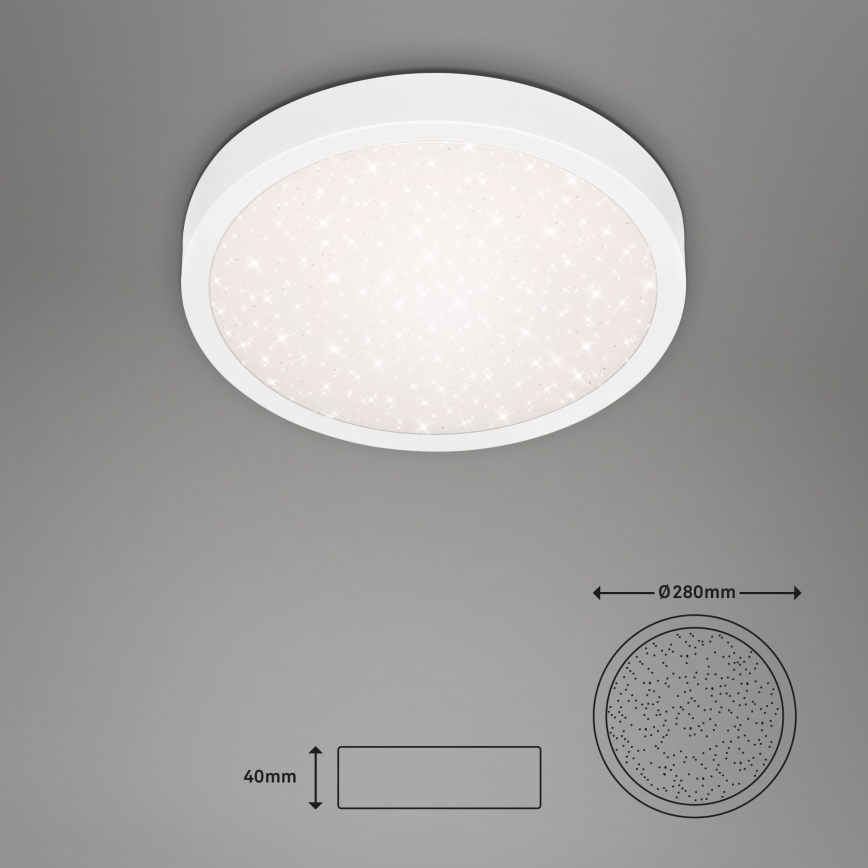 Briloner 3048-016 - LED Stropna svjetiljka RUNA LED/18W/230V bijela