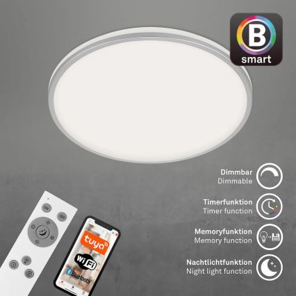 Briloner 3065-014 - LED stropno svjetlo s mogućnošću prigušivanja IVY LED/42W/230V Wi-Fi Tuya Ø 49 cm + daljinski upravljač