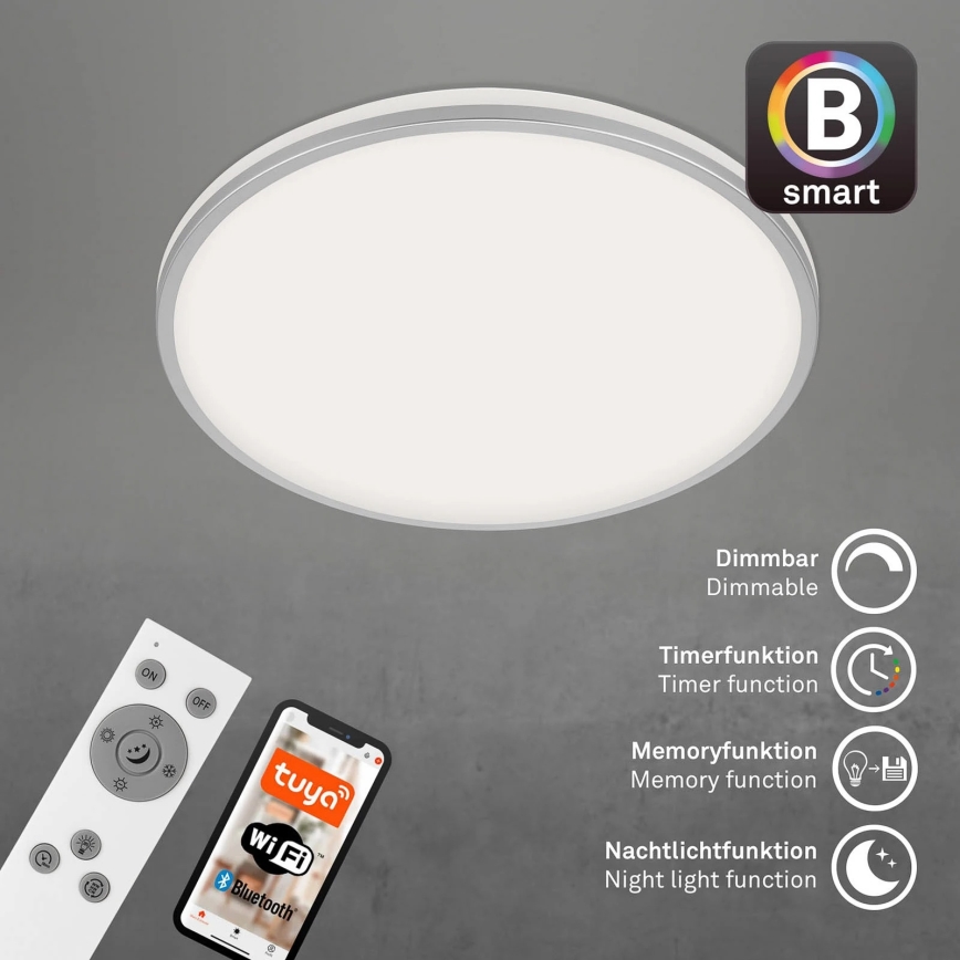 Briloner 3065-014 - LED stropno svjetlo s mogućnošću prigušivanja IVY LED/42W/230V Wi-Fi Tuya Ø 49 cm + daljinski upravljač
