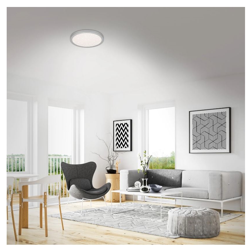 Briloner 3071-014 - LED Stropna svjetiljka RUNA LED/24W/230V srebrna