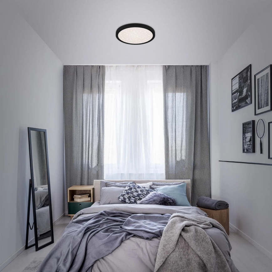 Briloner 3071-015 - LED stropna svjetiljka RUNA LED/24W/230V crna