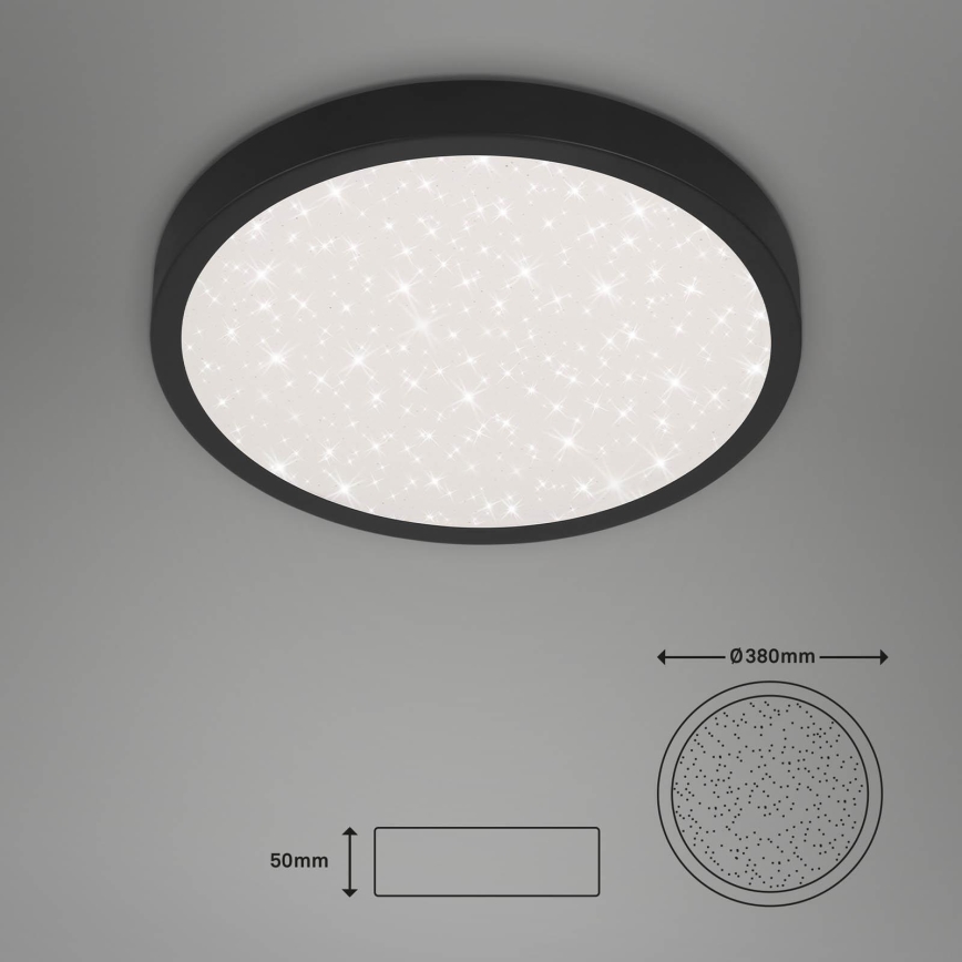 Briloner 3071-015 - LED stropna svjetiljka RUNA LED/24W/230V crna