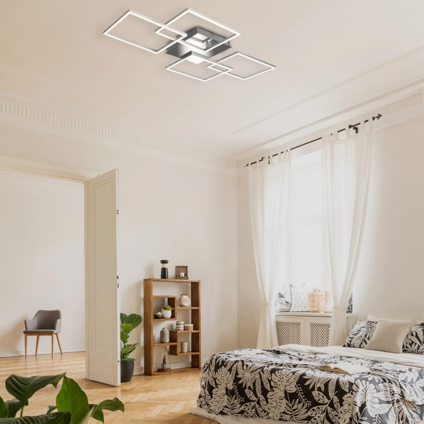 Briloner 3091-018 - LED Prigušiva stropna svjetiljka FRAME LED/30W/230V sjajni krom
