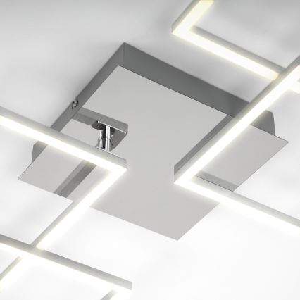 Briloner 3091-018 - LED Prigušiva stropna svjetiljka FRAME LED/30W/230V sjajni krom