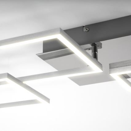 Briloner 3091-018 - LED Prigušiva stropna svjetiljka FRAME LED/30W/230V sjajni krom