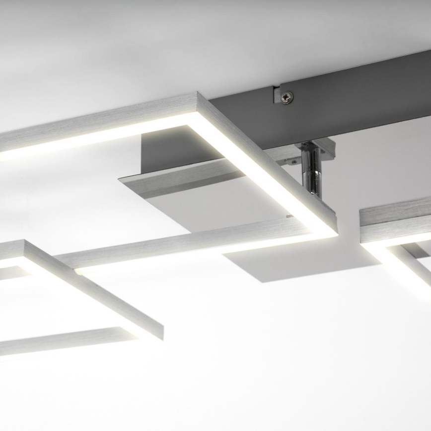 Briloner 3091-018 - LED Prigušiva stropna svjetiljka FRAME LED/30W/230V sjajni krom