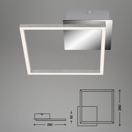 Briloner 3105-018 - LED Prigušiva stropna svjetiljka FRAMES LED/9,7W/230V