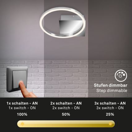 Briloner 3106-018 - LED Prigušiva stropna svjetiljka FRAMES LED/7,5W/230V