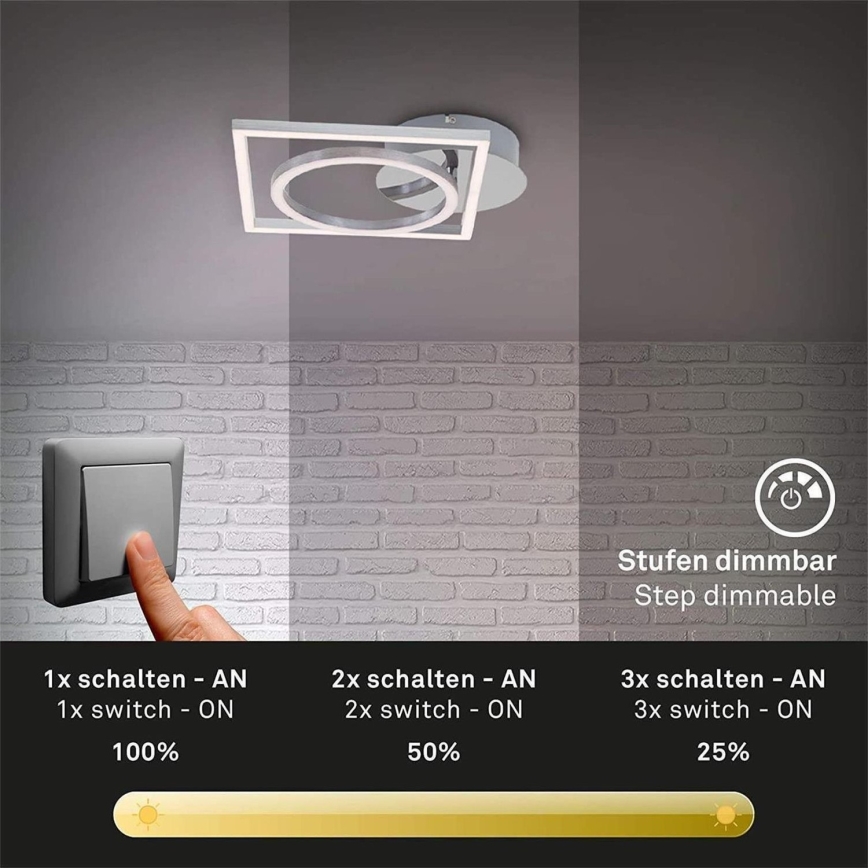 Briloner 3114-018 - LED Prigušiva stropna svjetiljka FRAME LED/19,6W/230V 3000K