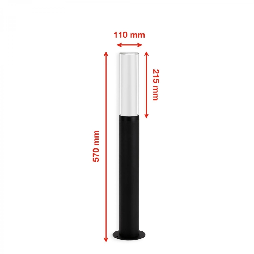 Briloner 311405TF - LED Vanjska lampa LED/8W/230V IP44 4000K 57 cm crna