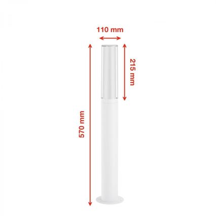 Briloner 311406TF - LED Vanjska lampa LED/8W/230V IP44 4000K 57 cm bijela
