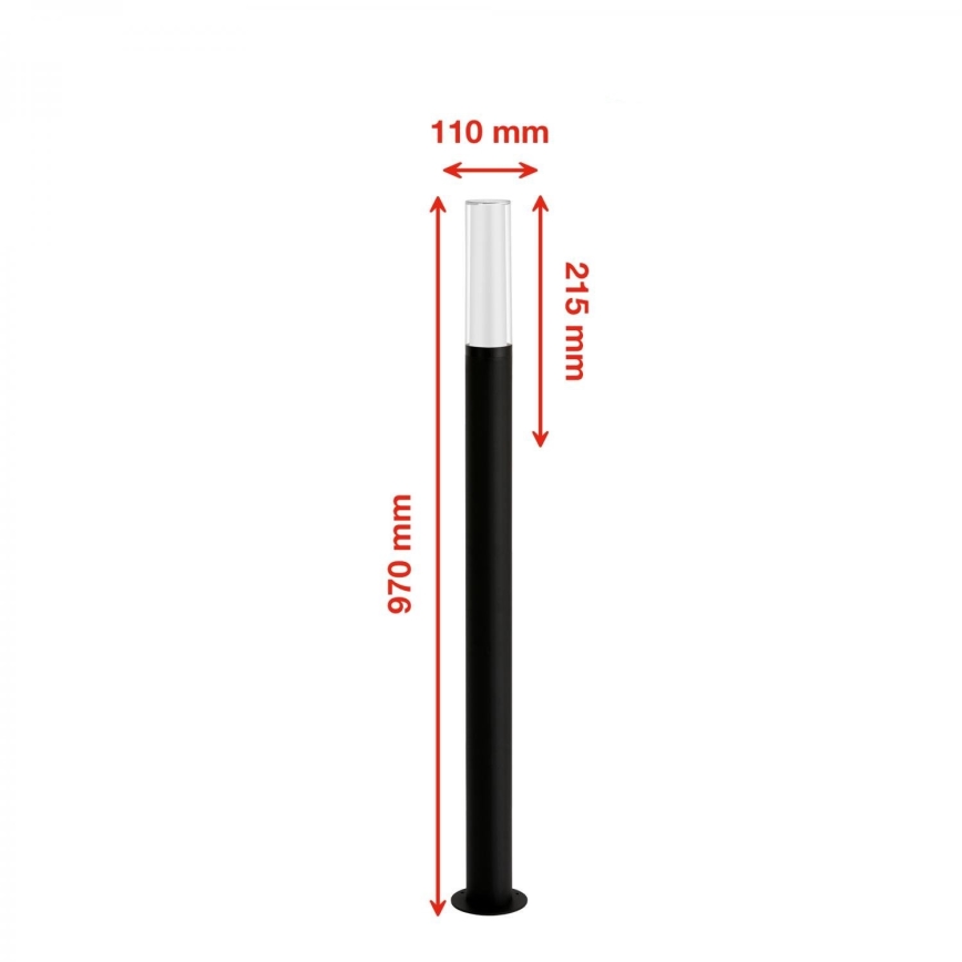 Briloner 311505TF - LED Vanjska lampa LED/8W/230V IP44 4000K 97 cm crna