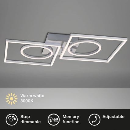 Briloner 3135-018 - LED Prigušiva stropna svjetiljka FRAME LED/43,8W/230V 3000K