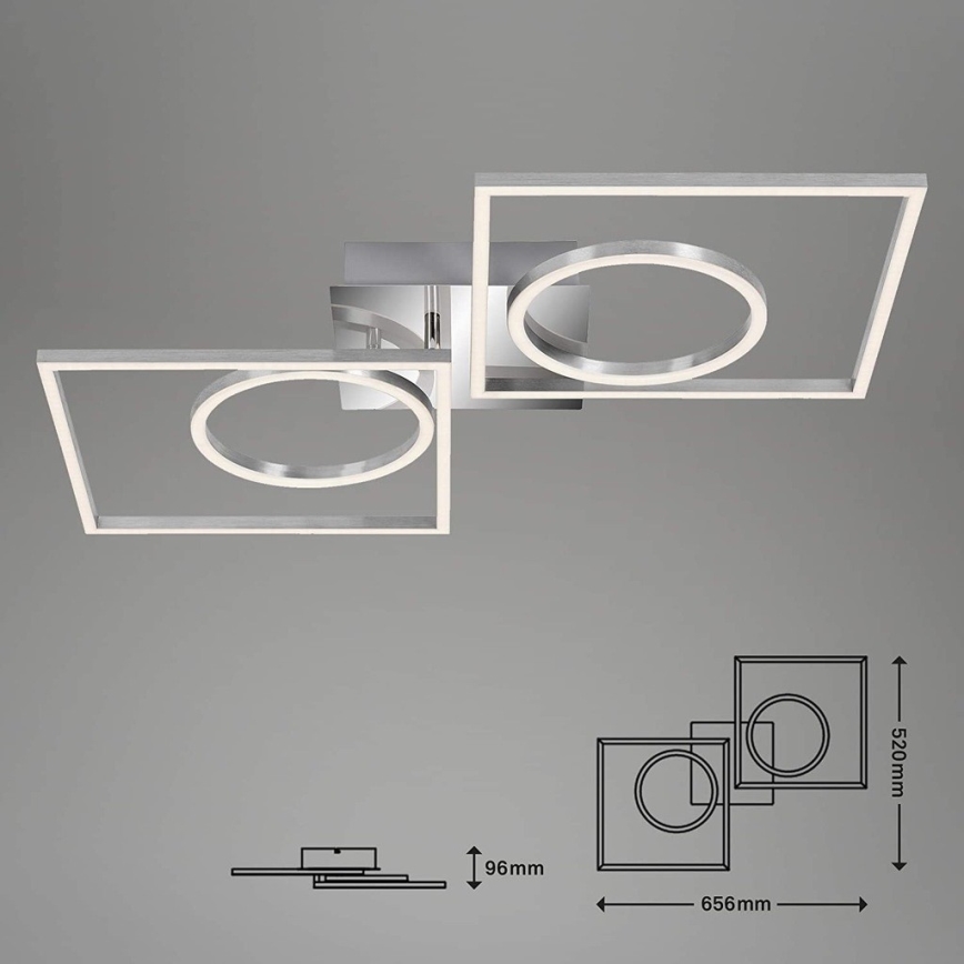 Briloner 3135-018 - LED Prigušiva stropna svjetiljka FRAME LED/43,8W/230V 3000K