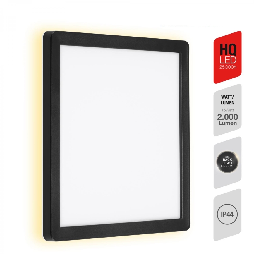 Briloner 313505TF - LED Vanjska zidna svjetiljka LED/15W/230V IP44 4000K crna