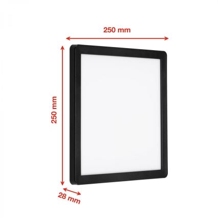 Briloner 313505TF - LED Vanjska zidna svjetiljka LED/15W/230V IP44 4000K crna