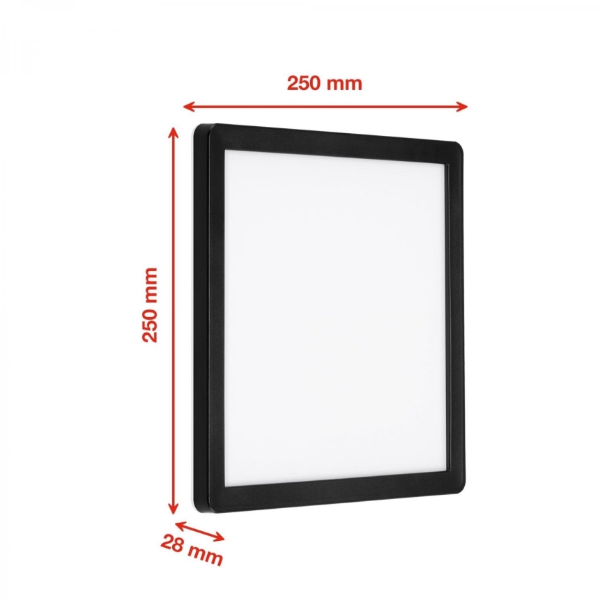 Briloner 313505TF - LED Vanjska zidna svjetiljka LED/15W/230V IP44 4000K crna