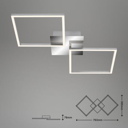 Briloner 3182-018 - LED Prigušiva stropna svjetiljka FRAME 2xLED/15,5W/230V