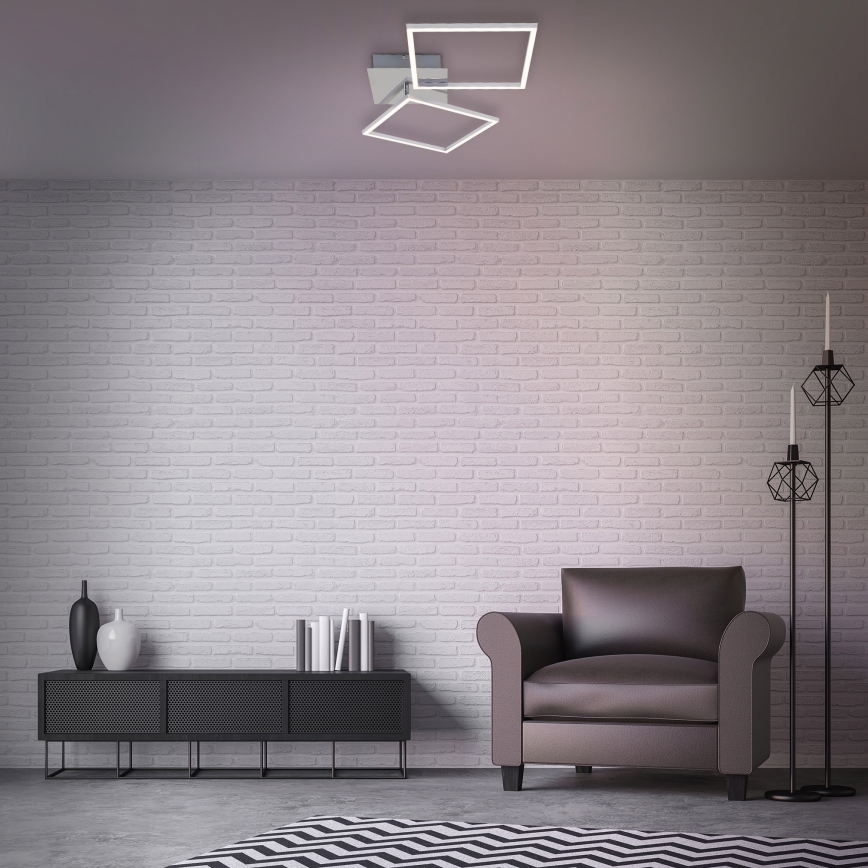 Briloner 3182-018 - LED stropna svjetiljka s prigušivanjem FRAME 2xLED/15,5W/230V