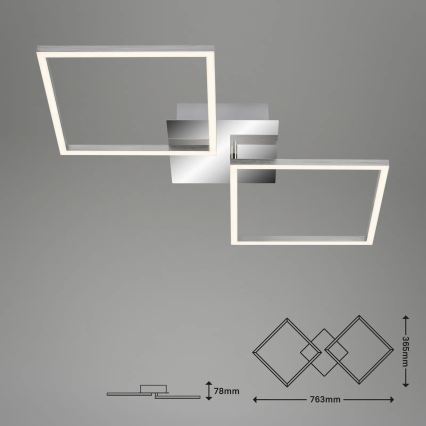 Briloner 3192-018 - LED Stropna svjetiljka FRAMES 2xLED/16W/230V