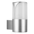 Briloner 320304TF - Vanjsko zidno svjetlo 1xE27/12W/230V IP44, srebrne boje