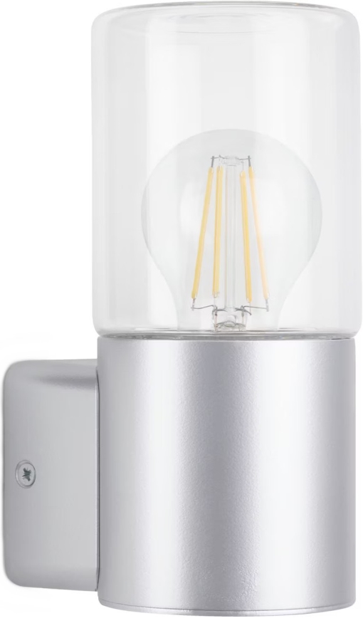 Briloner 320504TF - Vanjska zidna svjetiljka 1xE27/12W/230V IP44 srebrna