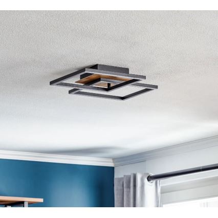 Briloner 3210-014 - LED stropna svjetiljka s prigušivanjem FRAME 2xLED/11W/230V smeđa