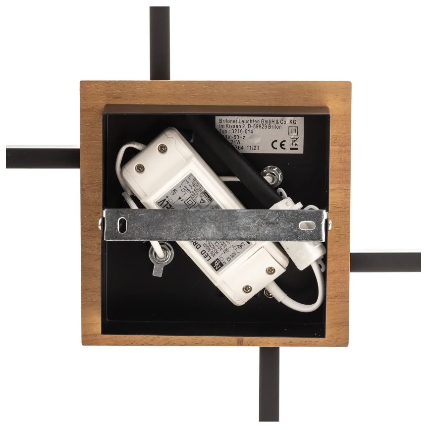 Briloner 3210-014 - LED stropna svjetiljka s prigušivanjem FRAME 2xLED/11W/230V smeđa