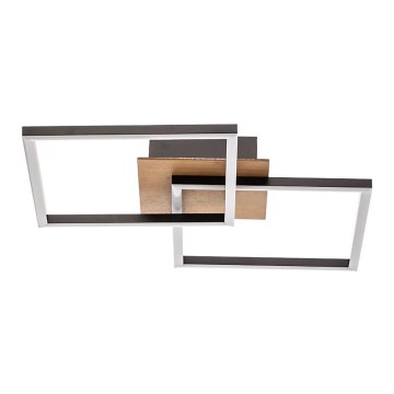 Briloner 3210-014 - LED stropna svjetiljka s prigušivanjem FRAME 2xLED/11W/230V smeđa