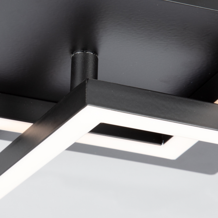 Briloner 3210-015 - LED Prigušiva stropna svjetiljka FRAME 2xLED/11W/230V crna