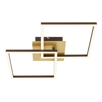 Briloner 3210-017 - LED stropna svjetiljka s prigušivanjem FRAME 2xLED/11W/230V zlatna