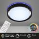 Briloner 3227-015 - LED RGB Prigušiva stropna svjetiljka sa senzorom TALENA LED/24W/230V crna + daljinski upravljač
