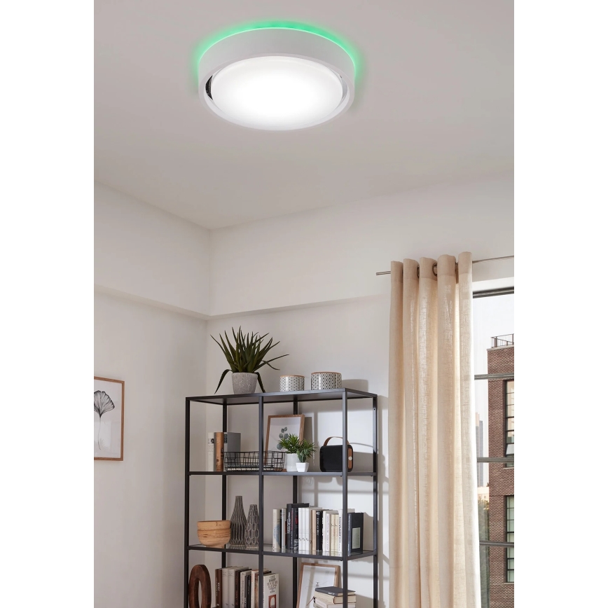 Briloner 3227-016 - LED RGB dimabilno svjetlo sa senzorom TALENA LED/24W/230V bijela + daljinski upravljač