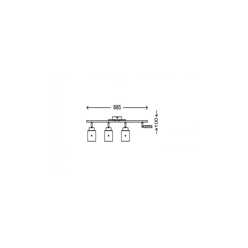 Briloner 3305-047 - LED Reflektorska svjetiljka GLAM 4xLED/4,5W/230V
