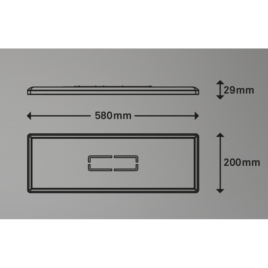 Briloner 3394-014 - LED Stropna svjetiljka FREE LED/22W/230V 58x20 cm