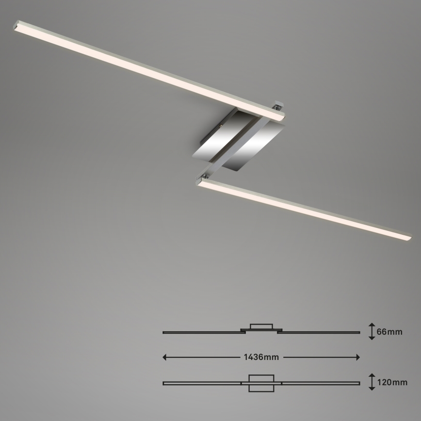 Briloner 3500-018 - LED Nadgradni luster STAFF 2xLED/6W/230V