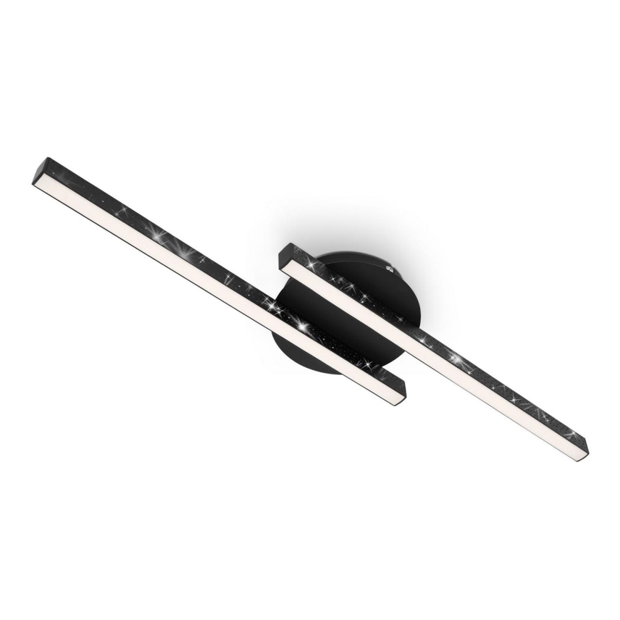 Briloner 3517-025 - LED Nadgradni luster REY 2xLED/6W/230V crna