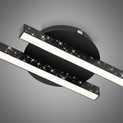 Briloner 3517-025 - LED Nadgradni luster REY 2xLED/6W/230V crna