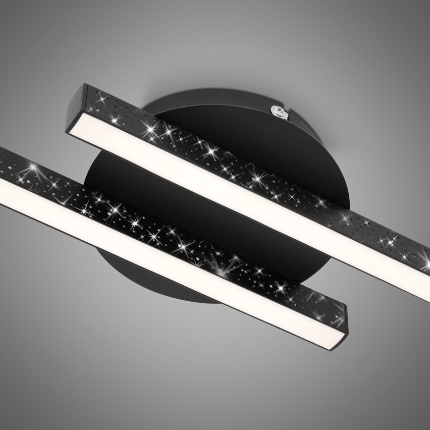 Briloner 3517-025 - LED Nadgradni luster REY 2xLED/6W/230V crna