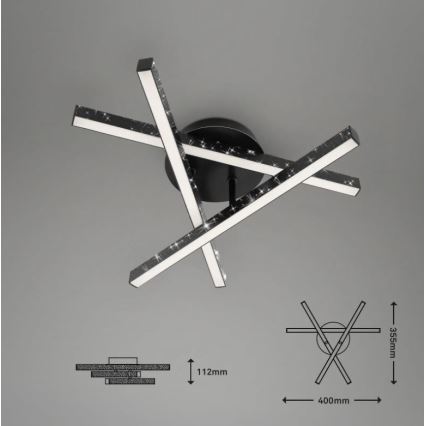 Briloner 3518-035 - LED Nadgradni luster REY 3xLED/5W/230V