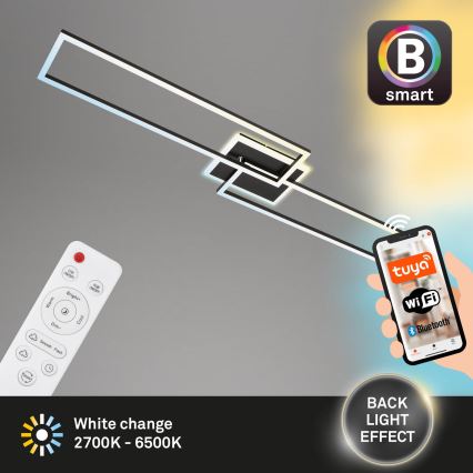 Briloner 3538-015 - LED prigušivački luster FRAME 2xLED/20W/230V 2700-6500K Wi-Fi Tuya + daljinski upravljač