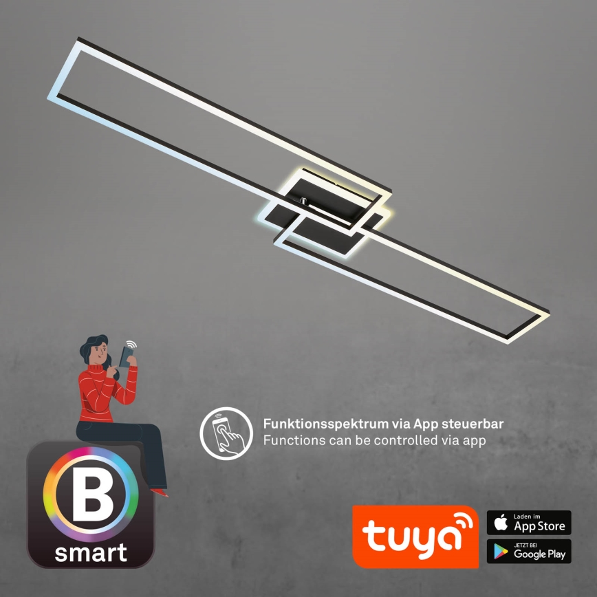 Briloner 3538-015 - LED prigušivački luster FRAME 2xLED/20W/230V 2700-6500K Wi-Fi Tuya + daljinski upravljač