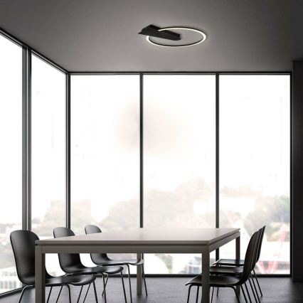 Briloner 3542-015 - LED stropna svjetiljka s prigušivanjem NICO LED/12W/230V crna