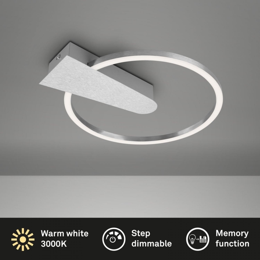 Briloner 3542-018 - LED Prigušiva stropna svjetiljka NICO LED/12W/230V mat krom
