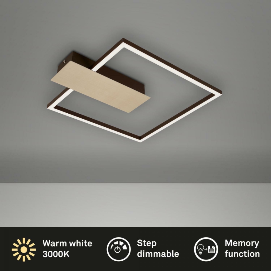Briloner 3544-017 - LED Prigušiva stropna svjetiljka NICO LED/12W/230V zlatna