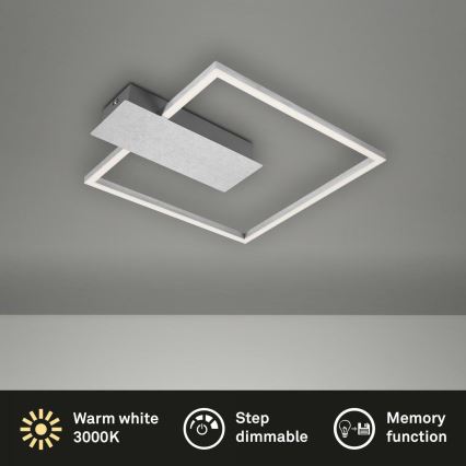 Briloner 3544-018 - LED Prigušiva stropna svjetiljka NICO LED/12W/230V mat krom