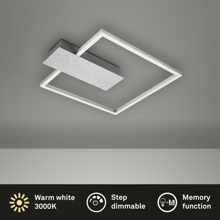 Briloner 3544-018 - LED Prigušiva stropna svjetiljka NICO LED/12W/230V mat krom
