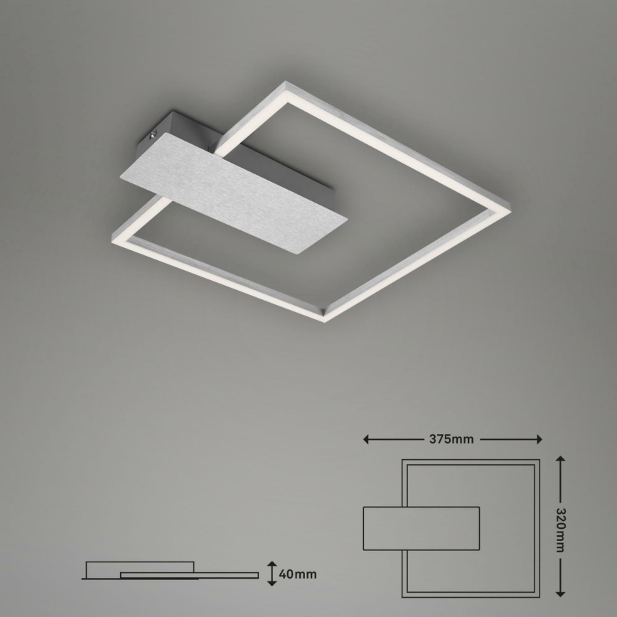 Briloner 3544-018 - LED Prigušiva stropna svjetiljka NICO LED/12W/230V mat krom