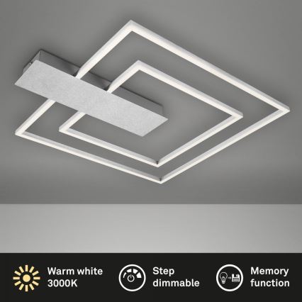 Briloner 3545-018 - LED Prigušiva stropna svjetiljka NICO LED/25W/230V mat krom
